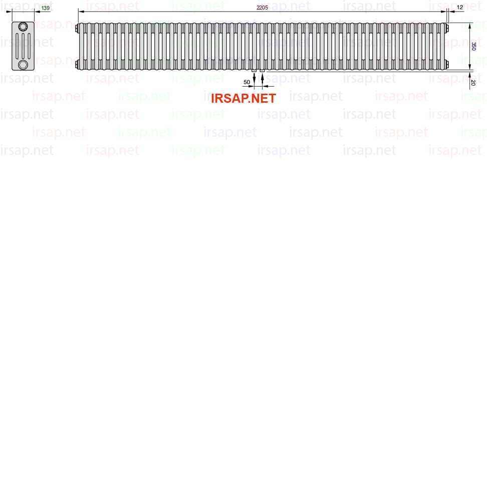 Радиатор IRSAP Tesi 40350/49 T50 CL 01